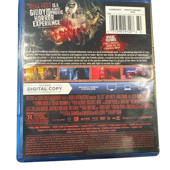7 MOVIES/50$★ HELLFEST Blu-ray + DVD ★ Carnival of Terror • Slasher Horror Ride! - Picture 2 of 4